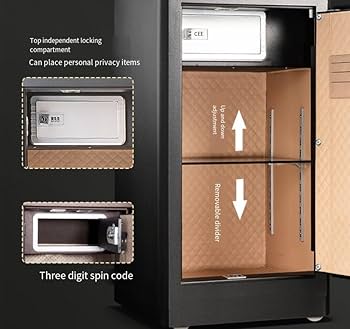 Amazon.co.jp: 大きい金庫箱、電子デジタル鋼鉄金庫、 耐火防水